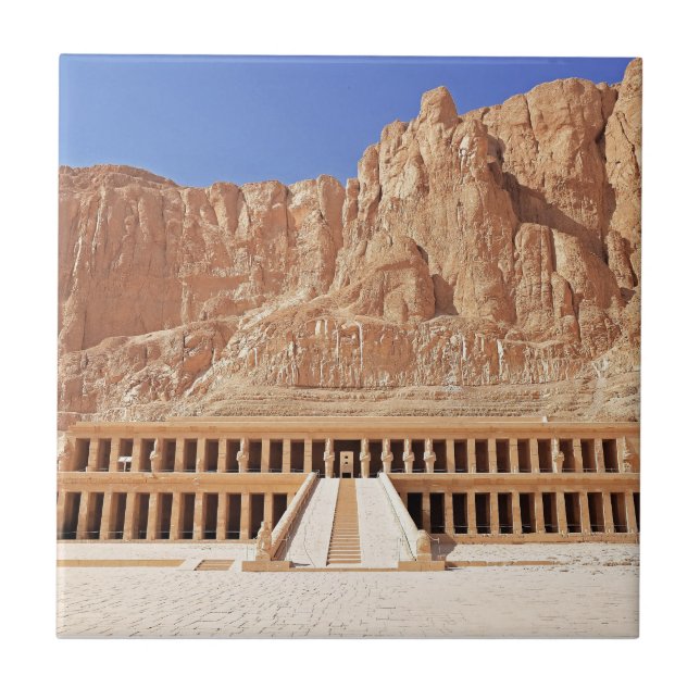 Forntida Egypten Farao deir el bahri Tempel Dynast Kakelplatta (Framsidan)