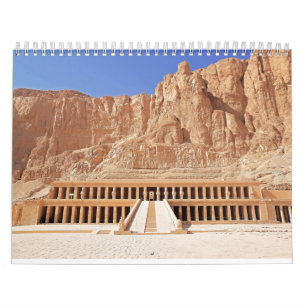Forntida Egypten Hatshepsuttempel Landskap 2025 Kalender
