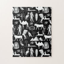 Forntida Egypten Hieroglyf Symbolmönster