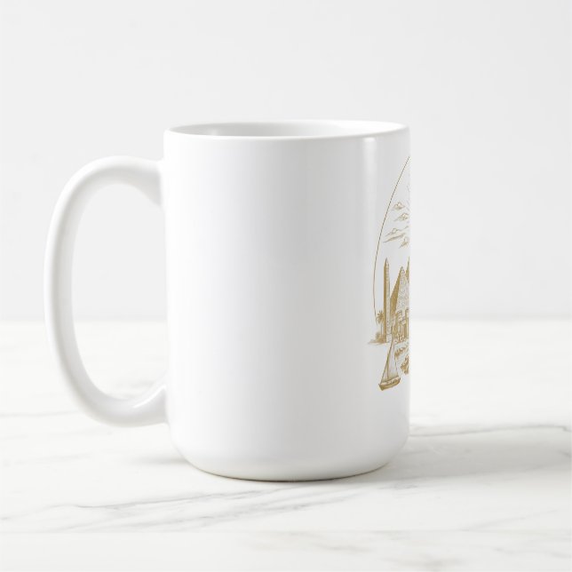 Forntida Egypten-samling Kaffemugg (Vänster)