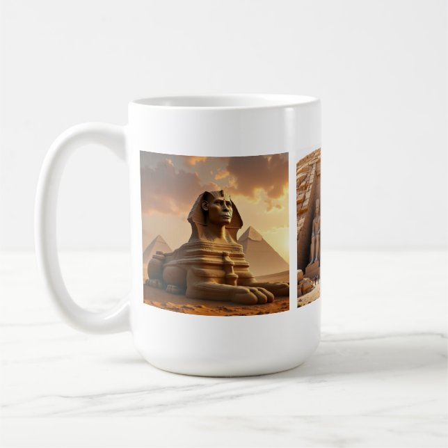 Forntida Egypten Scener Kaffemugg (Vänster)