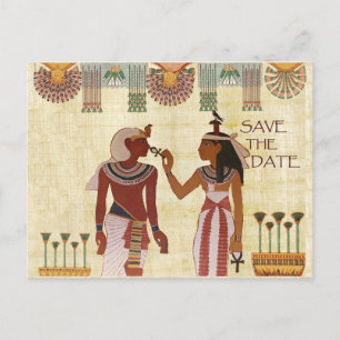 Forntida Egypten spara datum vykort afrikanska hie