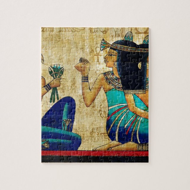 FORNTIDA EGYPTENMÅLNING PUSSEL (Vertikal)