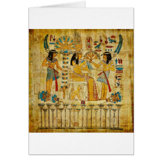 Forntida egyptenTapestryrulla Heirogliphics Hälsningskort