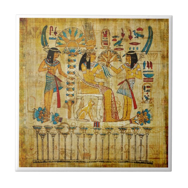 Forntida egyptenTapestryrulla Heirogliphics Kakelplatta (Framsidan)