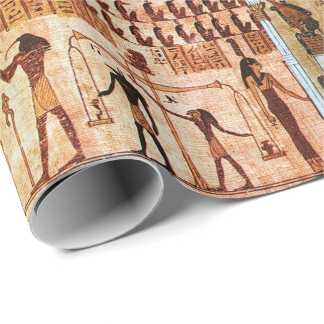 Forntida egyptier Dödsdom Maat Gudinna Presentpapper (Rullad Hörn)