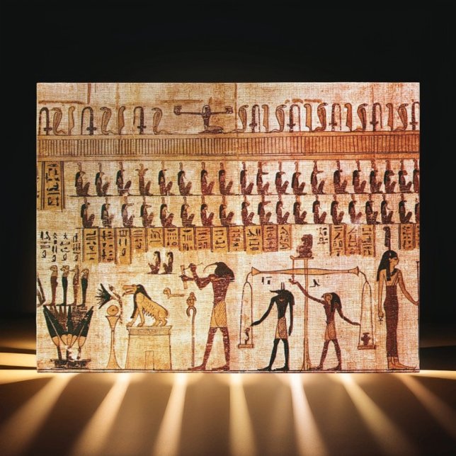 Forntida egyptier Dödsdom Maat Gudinna Vykort (Skapare uppladdad)