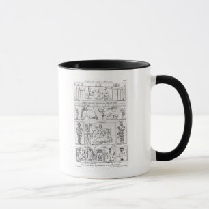 Forntida egyptier och perser mugg