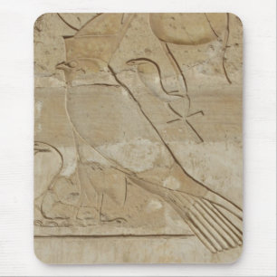 Forntida egyptiernyckel av liv Ankh med HORUS Musmatta