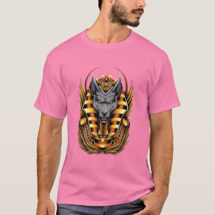 Forntida egyptisk Anubis Grafisk T-Shirt Guld Ph