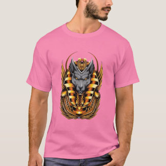 Forntida egyptisk Anubis Grafisk T-Shirt | Guld Ph