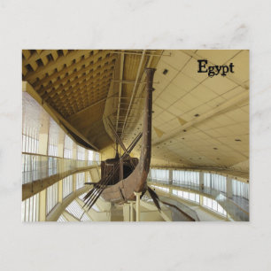 Forntida egyptisk båt vykort