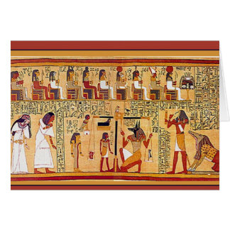 Forntida egyptisk bok av dead.na hälsningskort