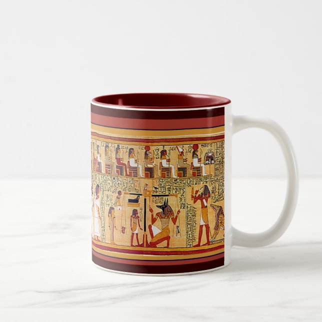 Forntida egyptisk bok av dead.na Två-Tonad mugg (Höger)