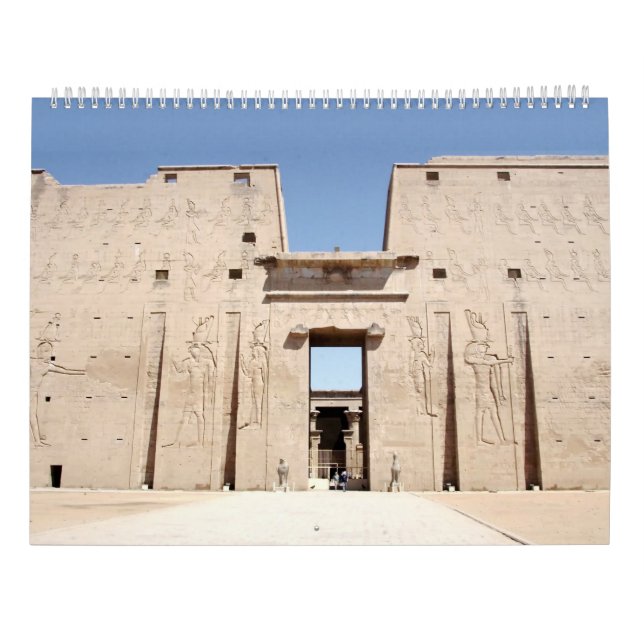 Forntida egyptisk civilisationstempelresor kalender (Baksida)