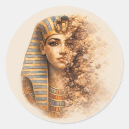 Forntida egyptisk drottning egyptiskt kulturarv de runt klistermärke