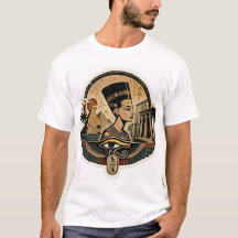 Forntida egyptisk drottning Nefertiti Vintage T-Sh