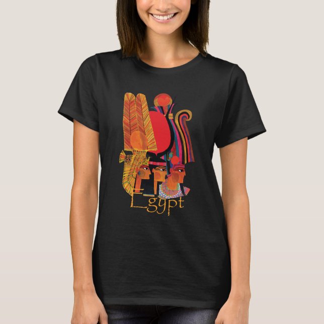 Forntida egyptisk fågel Retro Resa T-Shirt (Framsida)