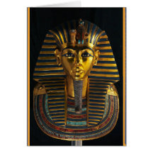 Forntida egyptisk faraomask, King Tut gyllene kons