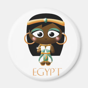 Forntida egyptisk flicka magnet