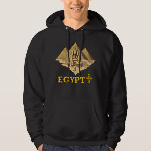 Forntida egyptisk geometri för pyramidSphinxhelig Hoodie