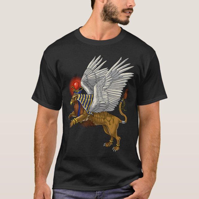 Forntida egyptisk griff t shirt (Framsida)