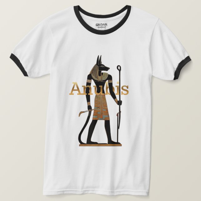 Forntida egyptisk gud Anubis T Shirt (Design framsida)