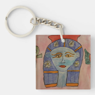 Forntida egyptisk gudinna akrylnyckelring