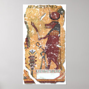 Forntida egyptisk gudinna Hathor Poster