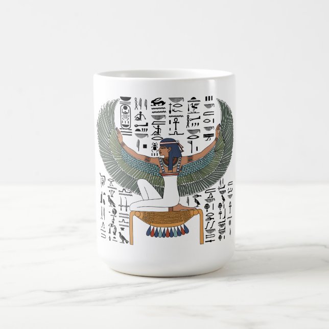 Forntida egyptisk gudinna Isis - egyptisk gudinna Kaffemugg (Center)
