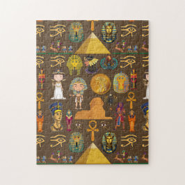 Forntida egyptisk hieroglyf - Mönstersymbol Pussel