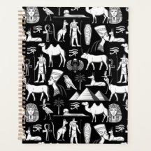 Forntida Egyptisk Hieroglyf Symbolmönster