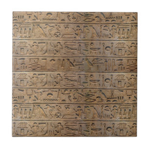 Forntida egyptisk Hieroglyphsformgivaregåva Kakelplatta