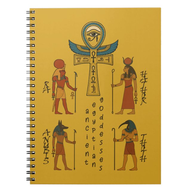 Forntida egyptisk historia - Gudar Anteckningsbok (Framsidan)