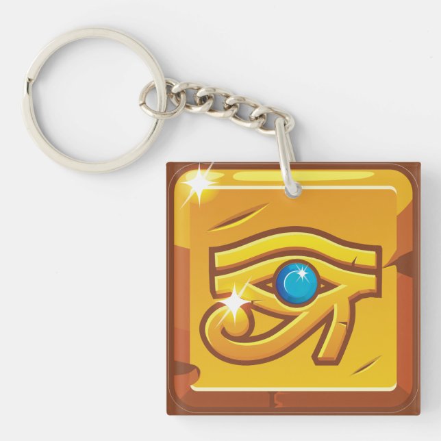 Forntida egyptisk Horus öga Skyddsamulett (Framsidan)