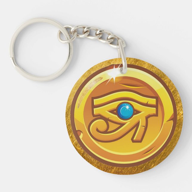 Forntida egyptisk Horus öga Skyddsamulett (Framsidan)