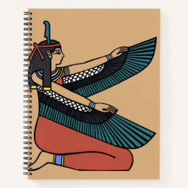 Forntida egyptisk Isis Guld Relief Konst Antecknin