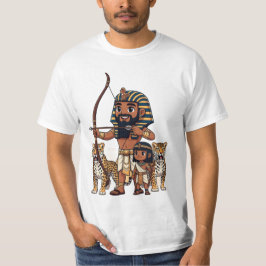 Forntida egyptisk jakt med leoparder t shirt