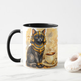 Forntida egyptisk kattmystisk Bastet-konst Mugg