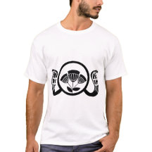 Forntida egyptisk lotus och kobra kunglig emblem 