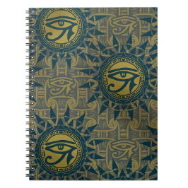 Forntida egyptisk öga av Ra solsymbol Anteckningsbok