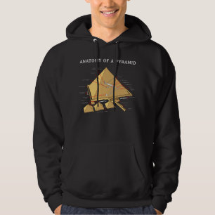 Forntida egyptisk pyramidanatomiarkeologi hoodie