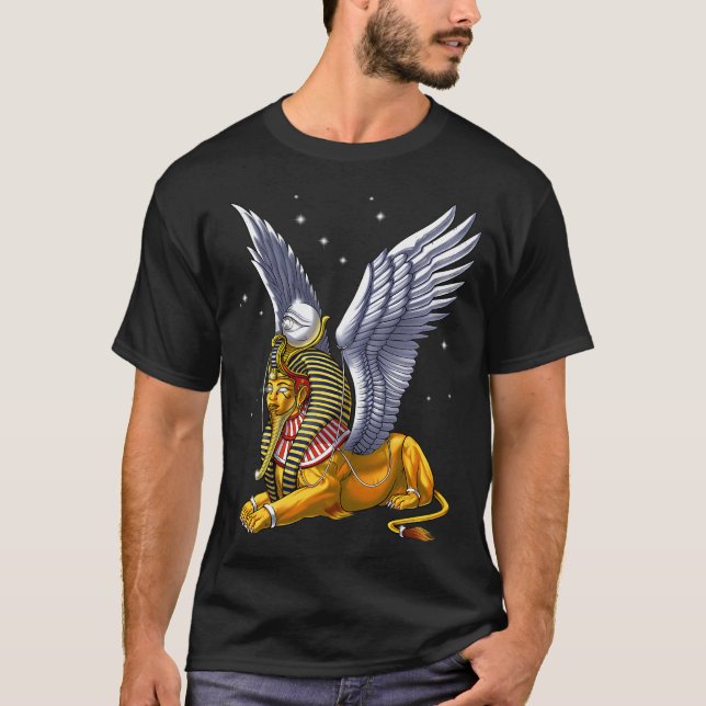 Forntida egyptisk sfinkx t shirt (Framsida)