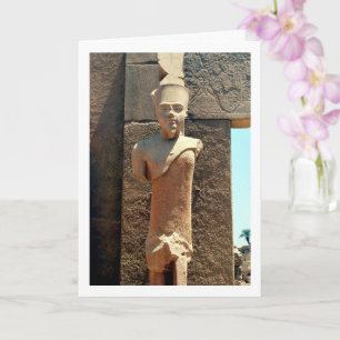 Forntida egyptisk staty, Luxor, Egypten Kort