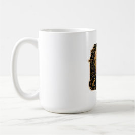 Forntida egyptisk svart katt Bastet-mugg Kaffemugg