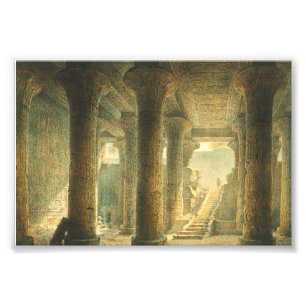 Forntida egyptisk tempel i Esna Fototryck