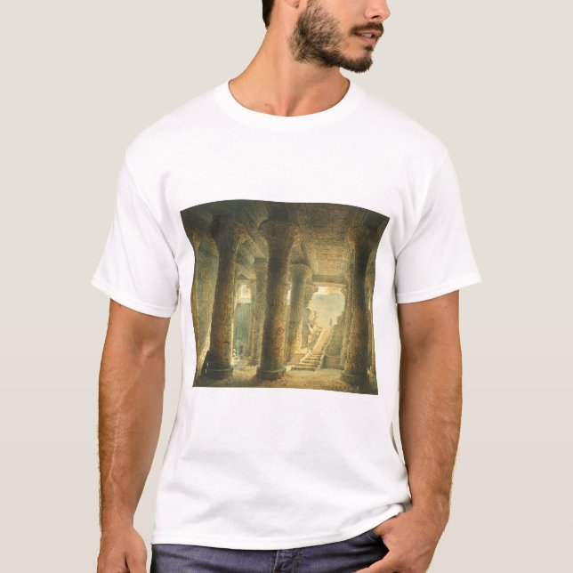 Forntida egyptisk tempel i Esna  T Shirt (Framsida)