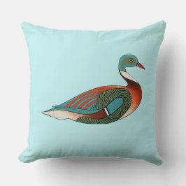 Forntida egyptisk turkos ankillustration Kastkudde Kudde