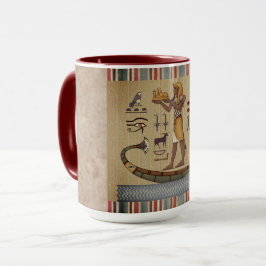 Forntida egyptisk vintagekultur, antikt format mugg