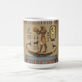 Forntida egyptisk vintagekultur, antikt tema magisk mugg